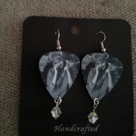 MARILYN MONROE GUITAR PICK NECKLACE & EARRINGS SET - Picture 2 of 2